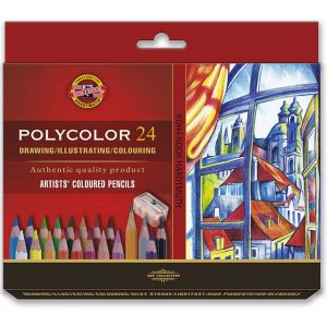Kredki ołówkowe Koh-i-Noor Polycolor, 24 kolory